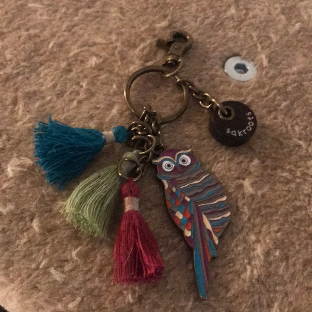 Sakroots owl keychain